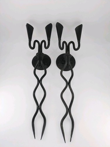 Large vintage pair wrought - pair,