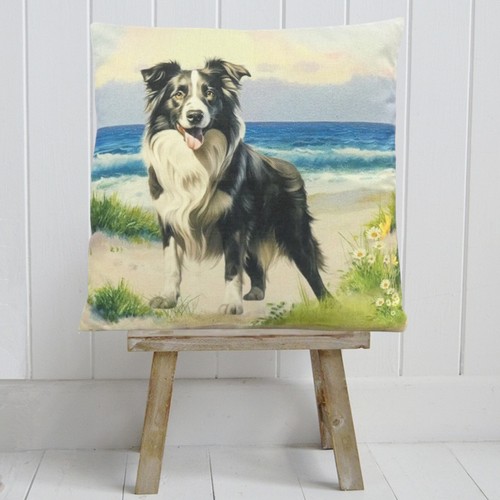 Sheepdog border collie cushion - sheepdog,