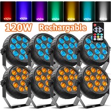Uking Rechargeable RGB Par Lights Wireless Remote LED Uplights Battery Powered