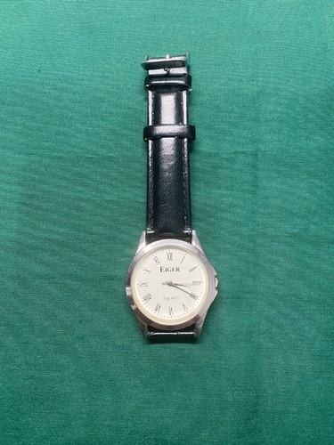 Mens black eiger watch - mens,