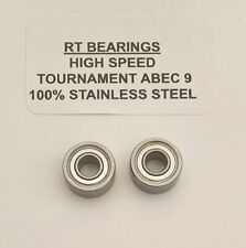 AKIOS ABEC 9 UPGRADE BEARINGS **FULLY STAINLESS** FITS 555 666 SIZES