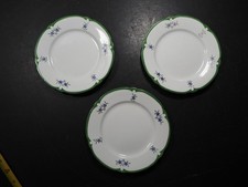 3 X Antique Wileman The Foley China 17.5cm Side Plates