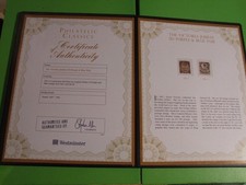 GB QV  5d PURPLE & BLUE PAIR IN WESTMINSTER FOLDER WITH COA