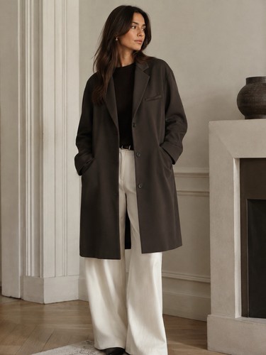 Zara brown oversized longline - oversized,