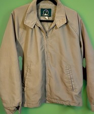 Vintage USA 🇺🇸Ozark Trail Lined Jacket Size L Tan Coat Dad Outdoor Bomber 90s