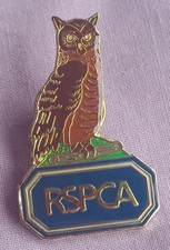 Vintage RSPCA Owl Metal &