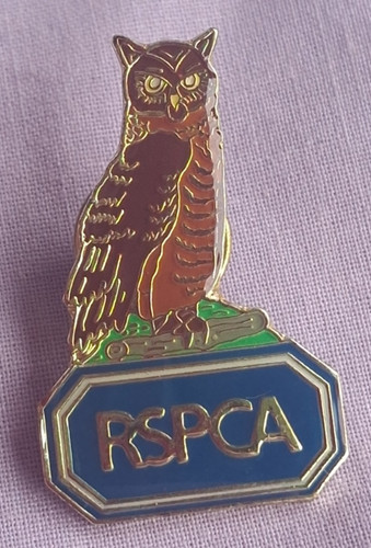 Vintage rspca owl metal - owl, &