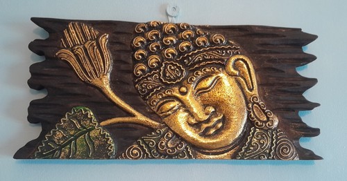 Wooden hand painted - hand,
