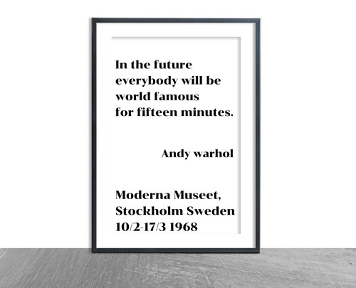 Andy warhol print - andy, the