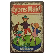 Lyons maid tin sign ice - lyons,