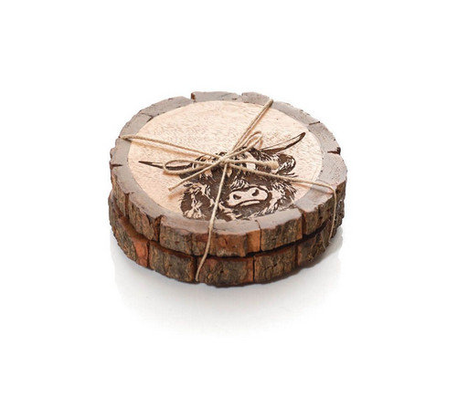 Mango wood engraved scottish - wood,