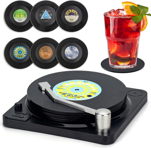 6pcs retro vinyl record - 6pcs,