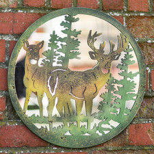 Stag and Doe Deer in Pine