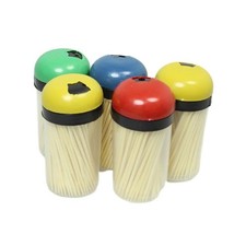 5PCS Toothpick Holder Bamboo