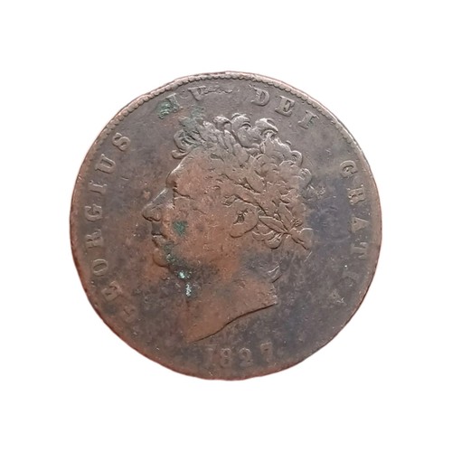 1827 king george copper - 1827,
