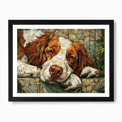 Brittany spaniel portrait - spaniel, 2