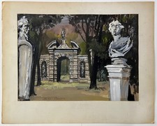 ALEXANDRE BENOIS, Watercolour & Gouache, Theatre Set Design, Signed Circa 1930's