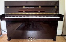 UPRIGHT WEBER PIANO, MAHOGANY, IRON FRAME, UNDERDAMPED, OVERSTRUNG, LITTLE USE