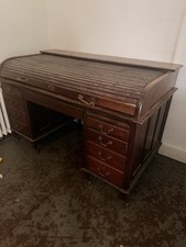 Antique 1920s mahogany roll - mahogany,