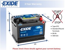 Battery fits CITROEN C3