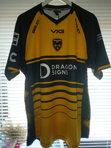 Dragons rfc rugby union shirt - dragons,