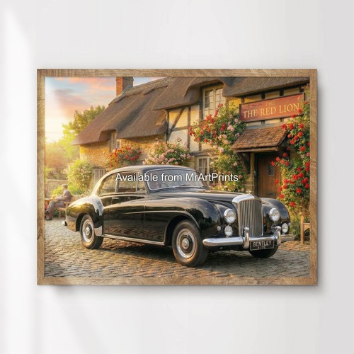 Bentley type car - car, poster