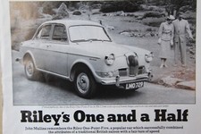 Original CSC 1982 magazine article: RILEY ONE POINT FIVE, history of