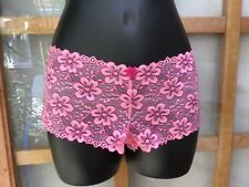 La Senza  Hot Pink Lace Shorts / French Knickers Size 10 or 14   BNWOT