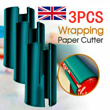 3Pcs Sliding Wrapping Paper Cutter Christmas Gift Wrap Safe Paper Cutting Tool