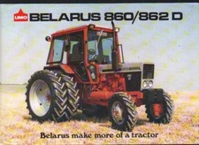 Belarus 860 and 862 D Tractor Brochure Leaflet