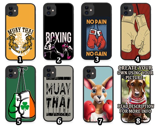 Boxing rubber phone case - boxing,