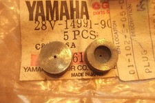 YAMAHA XZ550  XZ 550  C.1983  GENUINE NOS CARBURETOR PLUGS - # 28V-14991-90