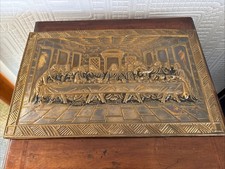 Vintage Brass Relief On Board
