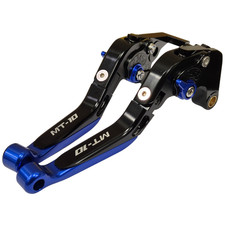 Blue/Black Adjustable Clutch Brake Lever Set - Yamaha MT-10 SP / MT-10 2016-2021