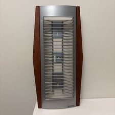 Vintage Techpoint Wood And Metal Rhino Cd Rack Holder Storage Tower Boxed 24 CDs