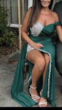 Naked dresses green formal - green,