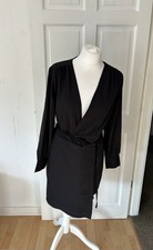 Jack Wills Women’s Black Wrap Dress Size 10