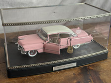 Franklin Mint Elvis Presely’s Pink 1955 Cadillac 1:24 Scale  Boxed. Display case