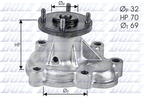 Water pump for vauxhall - pump,