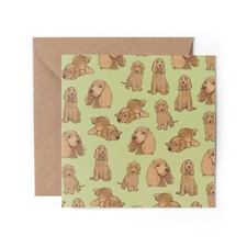 1 x Greeting Card - Cocker