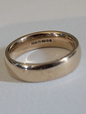 Vintage 9ct Gold Mens Wedding Band | UK Size S - S 1/2 | Weight 8.52g | 375 Gold