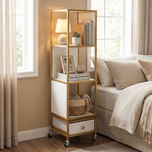 Tier rotating bookshelf - 4-tier,