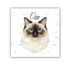 Birman Cat Personalised Fridge