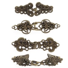 4x Metal Cardigan Clip Vintage
