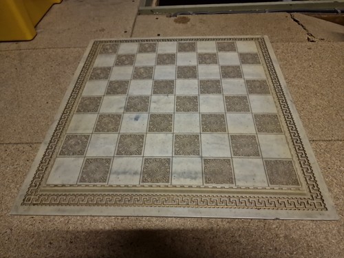 Vintage greek key - key, chess
