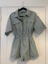 Boohoo Blue Boiler Suit Size 8