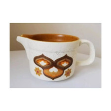 Vintage 70s Kalabar Palissy Royal Worcester Stoneware Ethnic Milk Creamer Jug