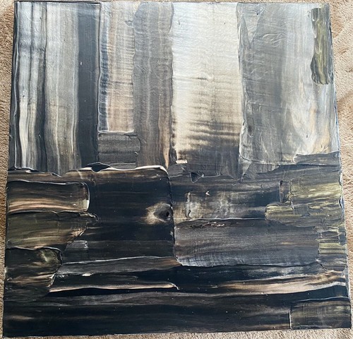 Abstract acrylic painting - painting, on