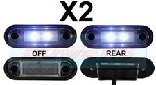 2 x 12V/24V FLUSH FIT WHITE