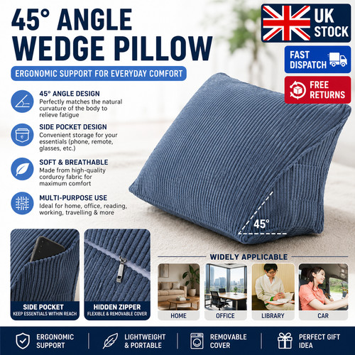 Triangle reading pillow - pillow, back